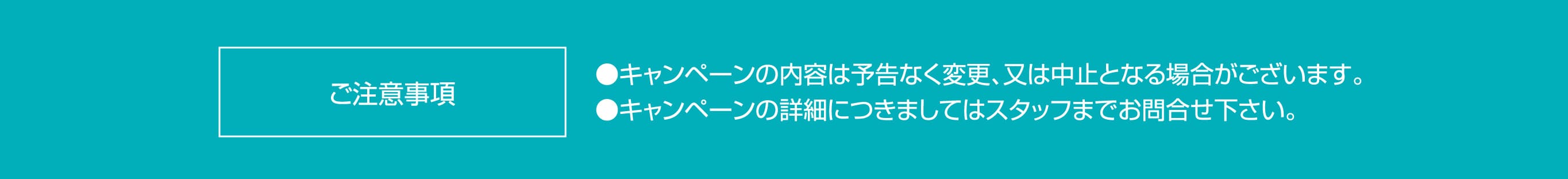 ご注意事項