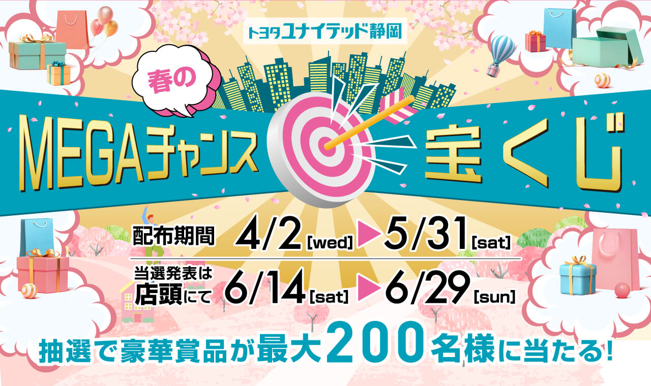 抽選で豪華賞品が最大200名様に当たる!