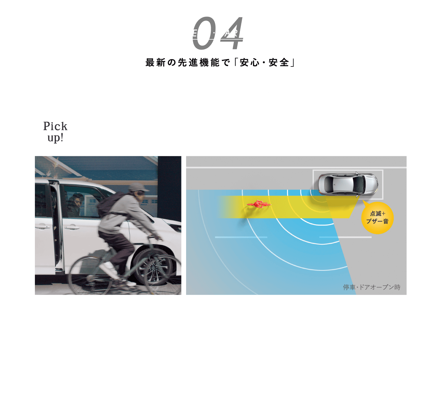04 SAFETY・PARKING 最新の先進機能で「安心・安全」