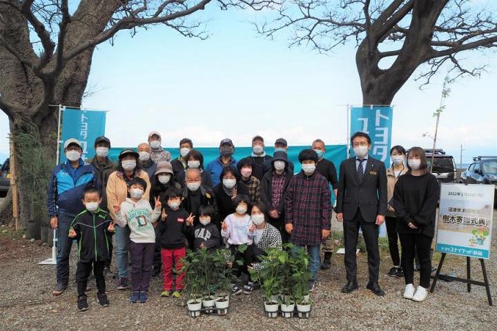 沼津市井田地区の植樹活動