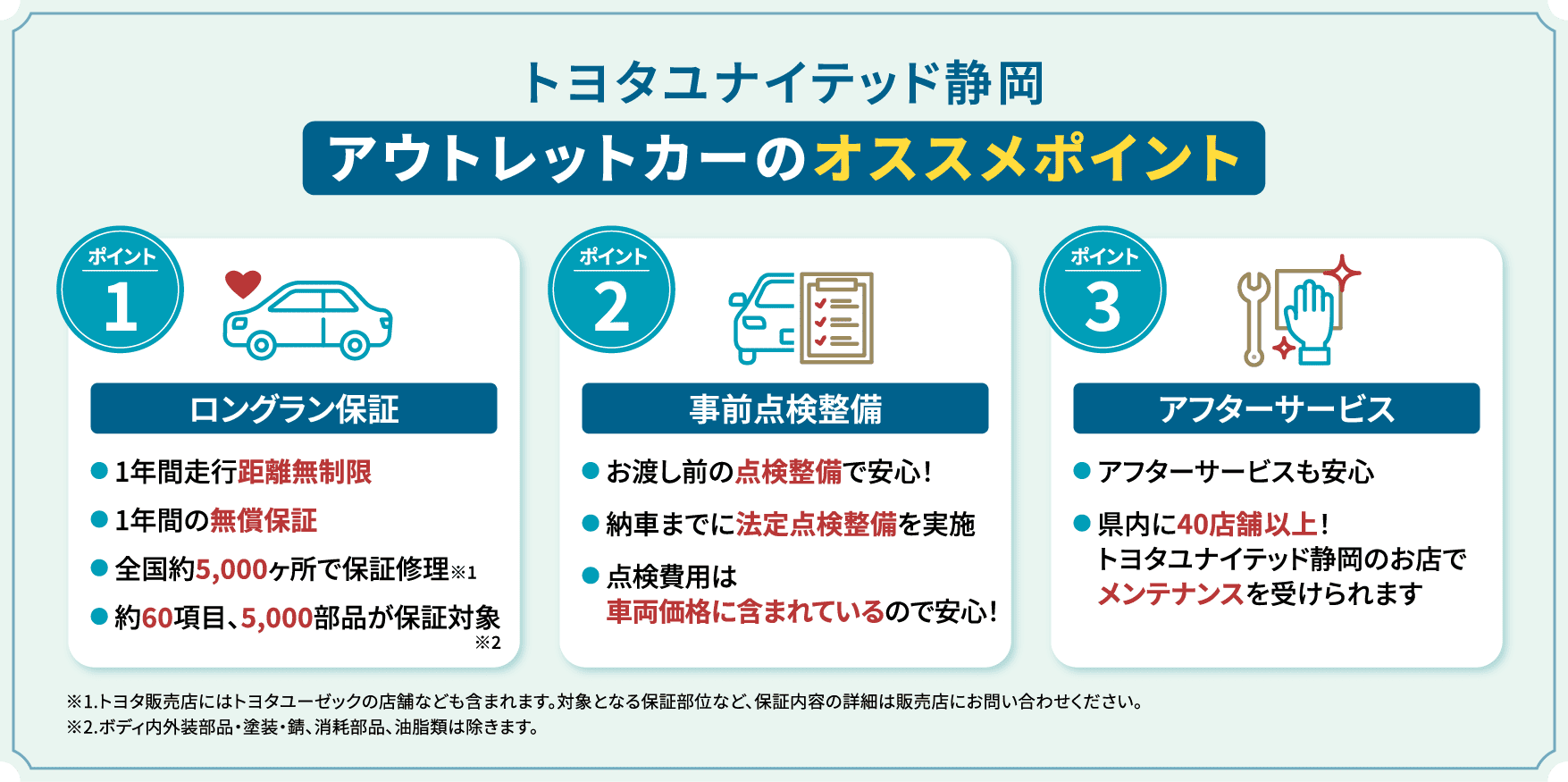 アウトレットカーのオススメポイント