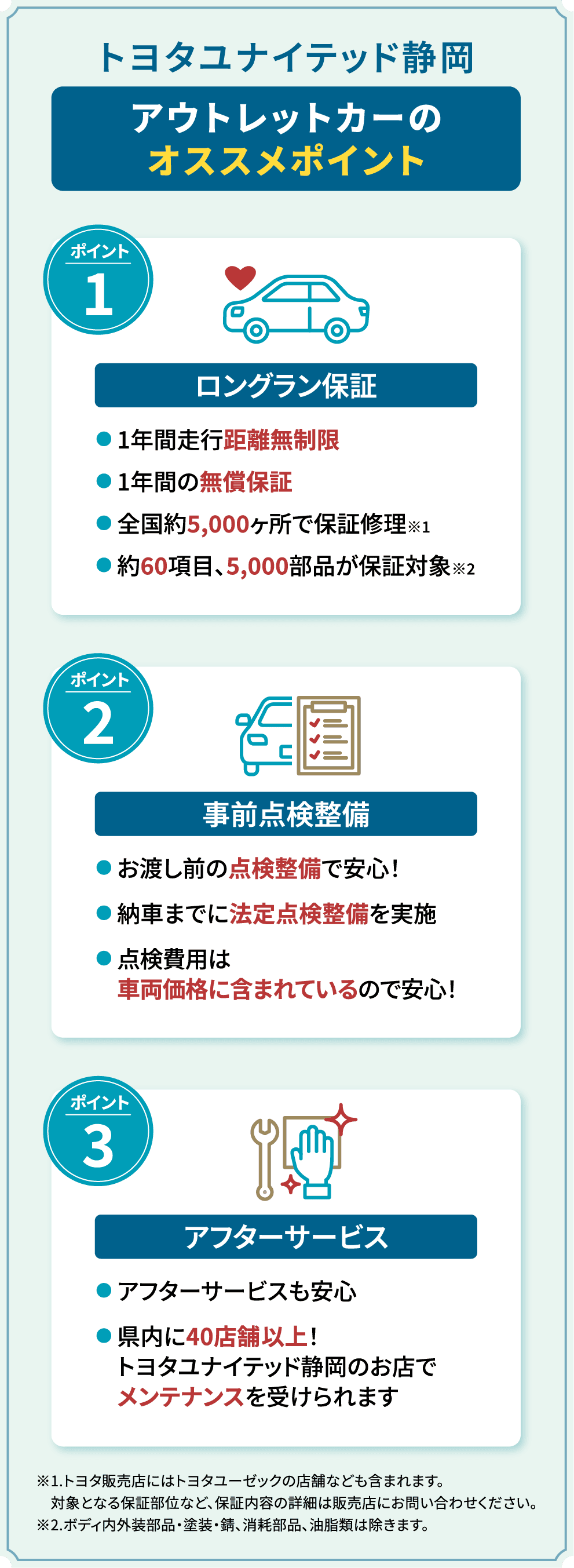 アウトレットカーのオススメポイント